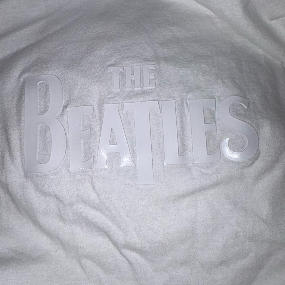 The Beatles Classic White Women's drop T Tee - Picture 3 of 6